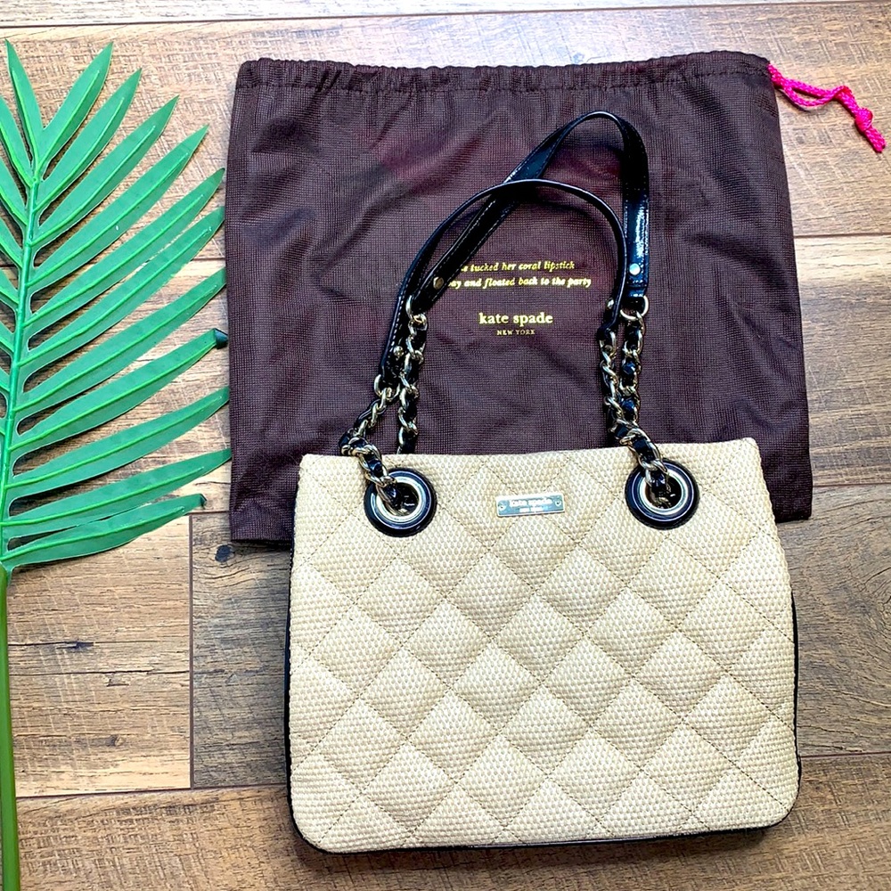 Kate Spade Chain Link Patent Leather Shoulder Bag